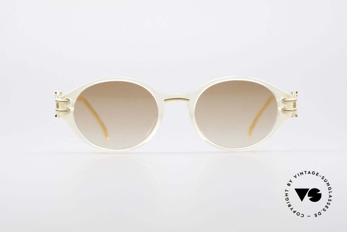 Jean Paul Gaultier 55-5201 90er Steampunk Sonnenbrille, edle 90er Jean Paul Gaultier Designer-Sonnenbrille, Passend für Herren und Damen