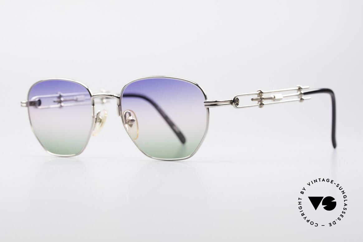 Jean Paul Gaultier 55-4174 Einstellbare Vintage Brille, mit sehr schicken 'tricolor customized' Verlaufsgläsern, Passend für Herren und Damen