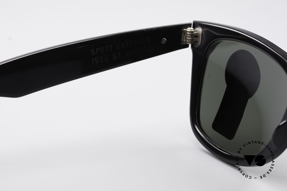Ray Ban Wayfarer I Olympia 1928 St. Moritz, KEINE retro Sonnenbrille, 100% vintage ORIGINAL, Passend für Herren und Damen