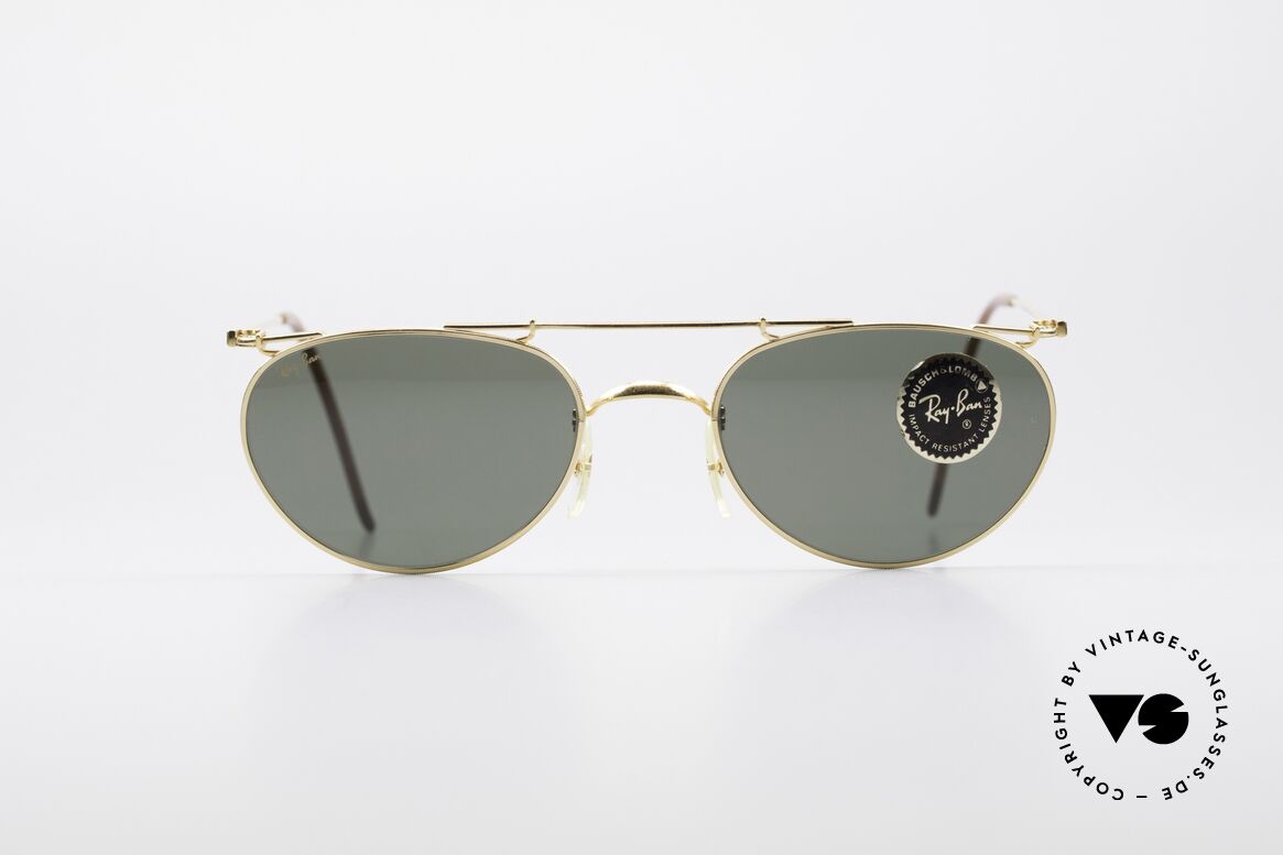 Ray Ban Deco Metals Oval B&L USA 90er Sonnenbrille, Modell aus der RAY-BAN Deco Metals Collection, Passend für Herren und Damen