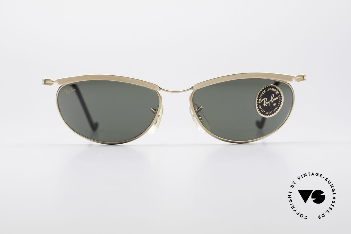 Ray Ban New Deco Metal Oval B&L USA Sonnenbrille, sportliche RAY-BAN Sonnenbrille aus den 90ern, Passend für Herren