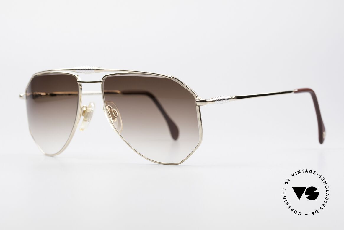 Zollitsch Cadre 120 Medium 80er Vintage Brille, interessante Alternative zur gewöhnlichen Pilotenform, Passend für Herren