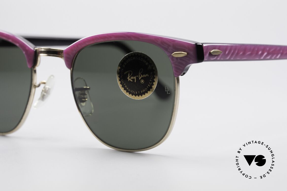 Ray Ban Clubmaster Bausch & Lomb USA Brille, Ladies-Version in "electric raspberry" Kolorierung, Passend für Damen