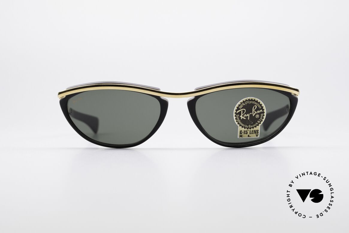 Ray Ban Olympian IV Echte 90er B&L USA Brille, schnittiger Rahmen mit G15 B&L Qualitätsgläsern, Passend für Herren und Damen