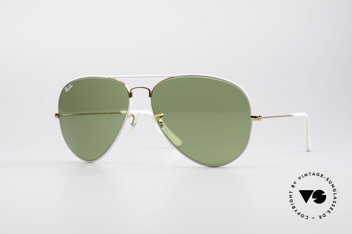 Ray Ban Large Metal II Flying Colors Limited Edition, vintage Ray Ban Designer-Sonnenbrille in Gr. 62/14, Passend für Herren