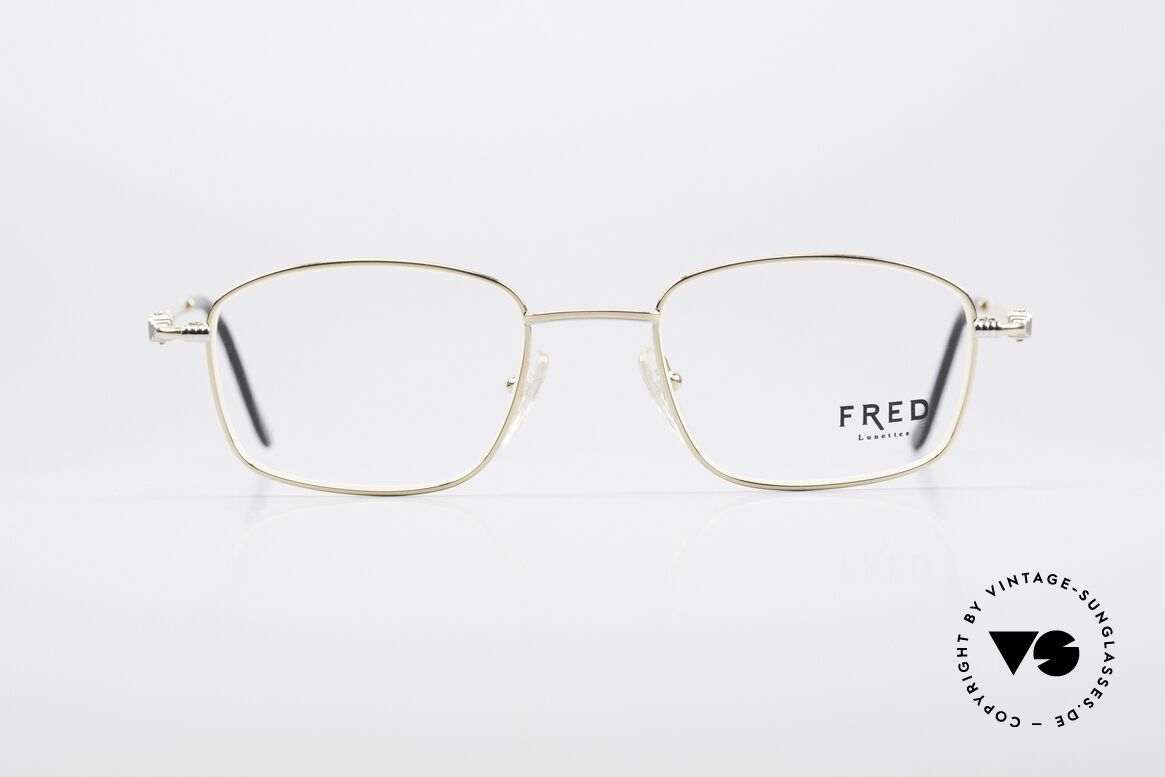Fred Falkland 90er Luxus Brillenfassung, hochwertige Fred Luxus-Designerbrille aus den 90ern, Passend für Herren