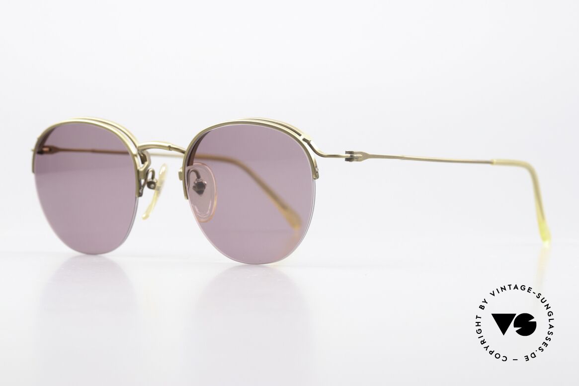 Jean Paul Gaultier 55-1172 True Vintage Sonnenbrille, Rahmenkonstruktion mit randloser Glasfassung, Passend für Herren und Damen