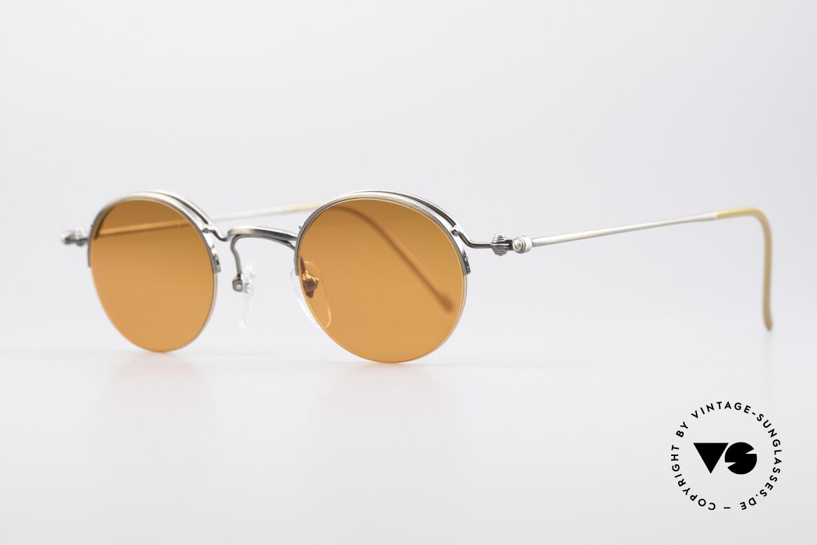 Jean Paul Gaultier 55-7108 Kleine Vintage Panto Brille, sehr leicht & angenehm zu tragen (Top-Qualität), Passend für Herren und Damen