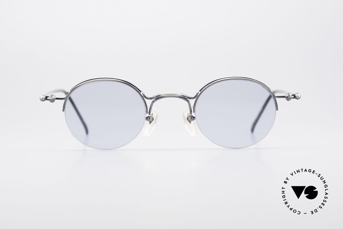 Jean Paul Gaultier 55-7108 Kleine Runde Panto Brille, zeitlose Designer-Sonnenbrille von J.P. Gaultier, Passend für Herren und Damen