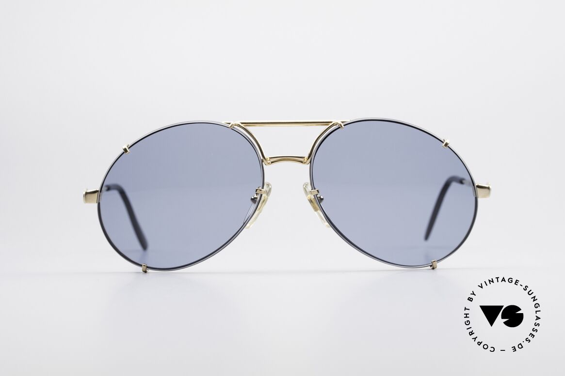 Bugatti 65822 XL Brille Mit Wechselgläsern, edle und hochwertige Bugatti vintage Sonnenbrille, Passend für Herren