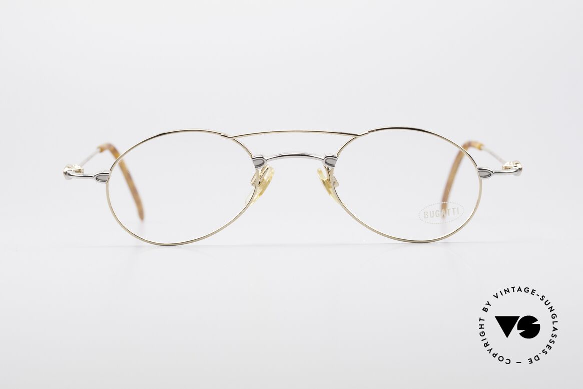 Bugatti 10868 90er Luxus Vintage Brille, sehr feine und leichte Designer-Fassung von BUGATTI, Passend für Herren