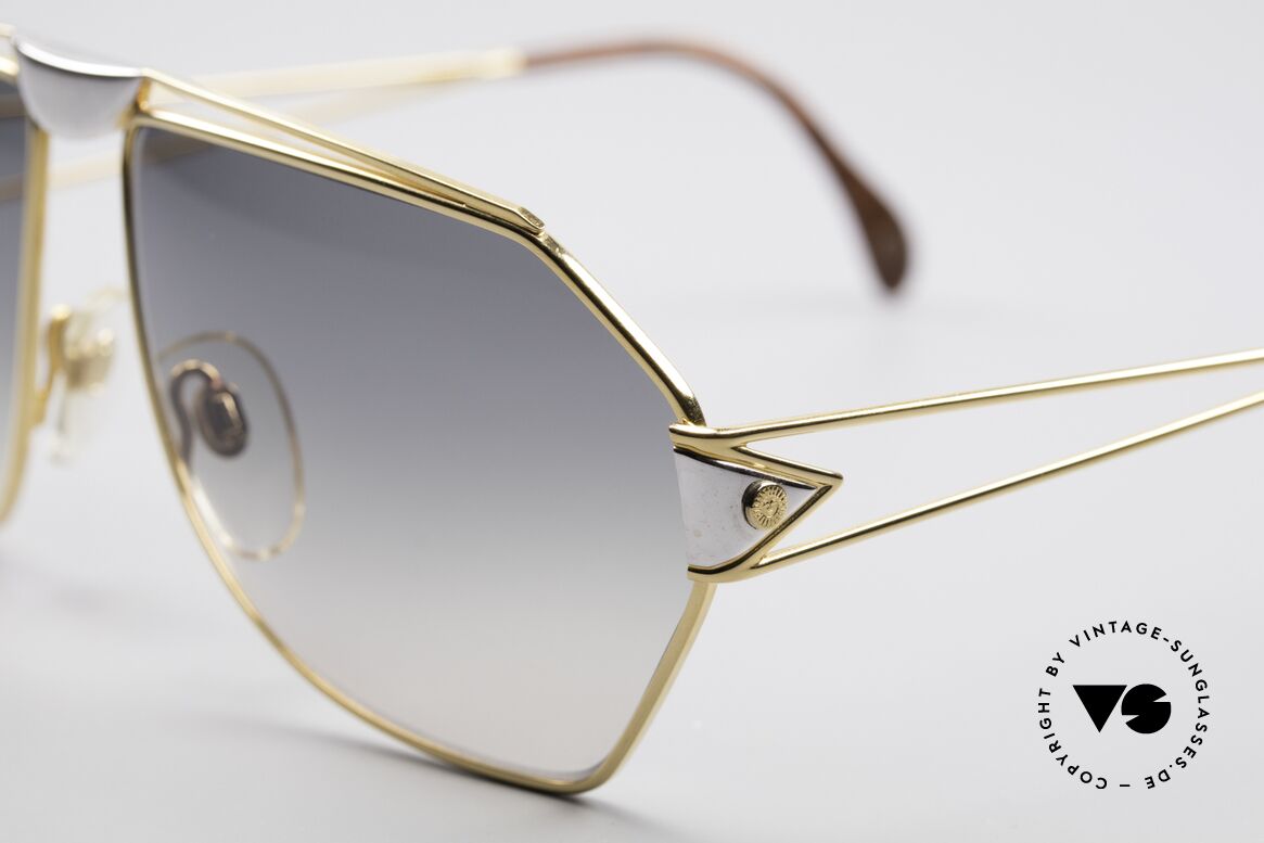 St. Moritz 403 80er Jupiter Sonnenbrille, enorm hochwertig (vergoldet und in Wurzelholz-Optik), Passend für Herren
