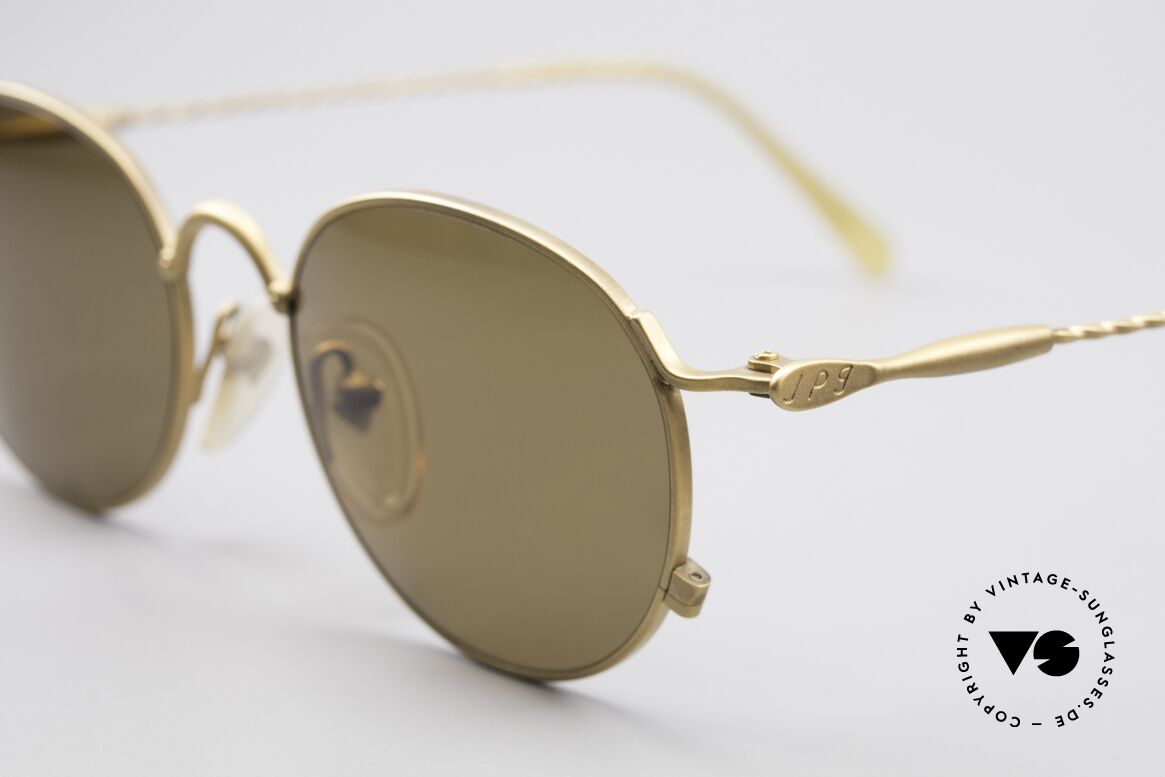 Jean Paul Gaultier 55-2172 Runde Vintage Sonnenbrille, braune CR39 Sonnengläser (für 100% UV Schutz), Passend für Herren und Damen