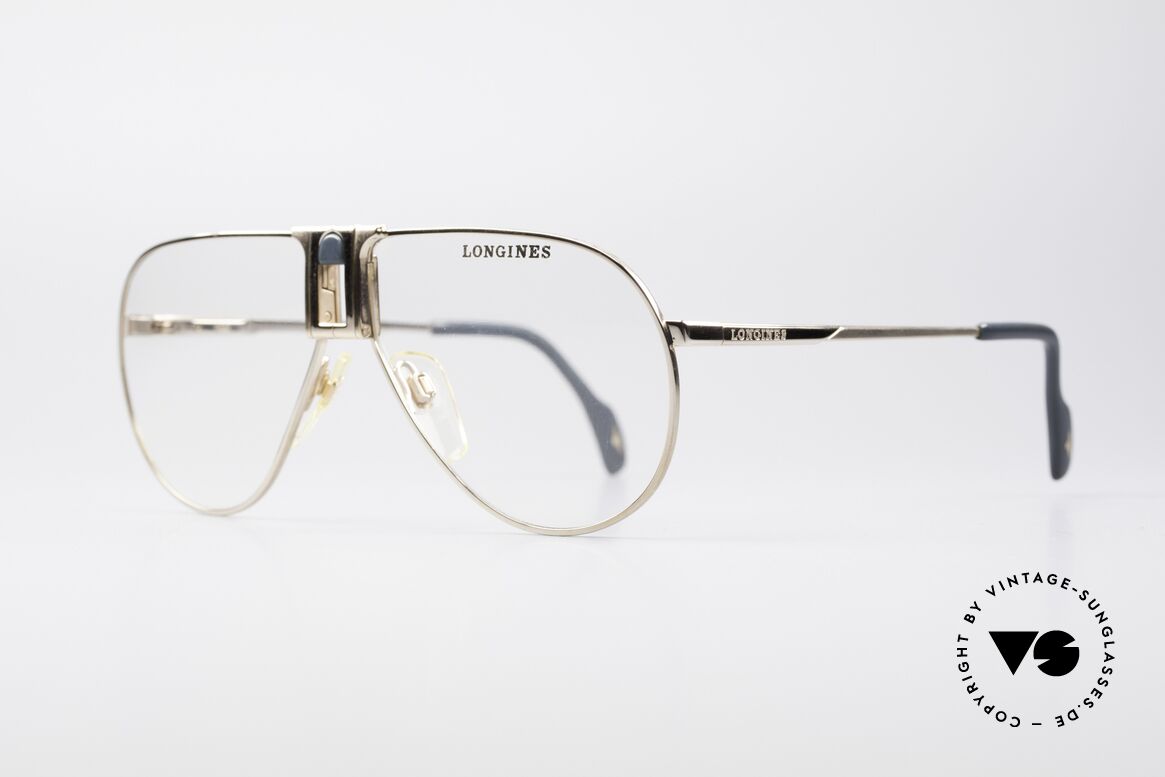 Longines 0154 Echte 80er Aviator Brille, vintage Luxusbrille for Gentlemen; purer Lifestyle!, Passend für Herren