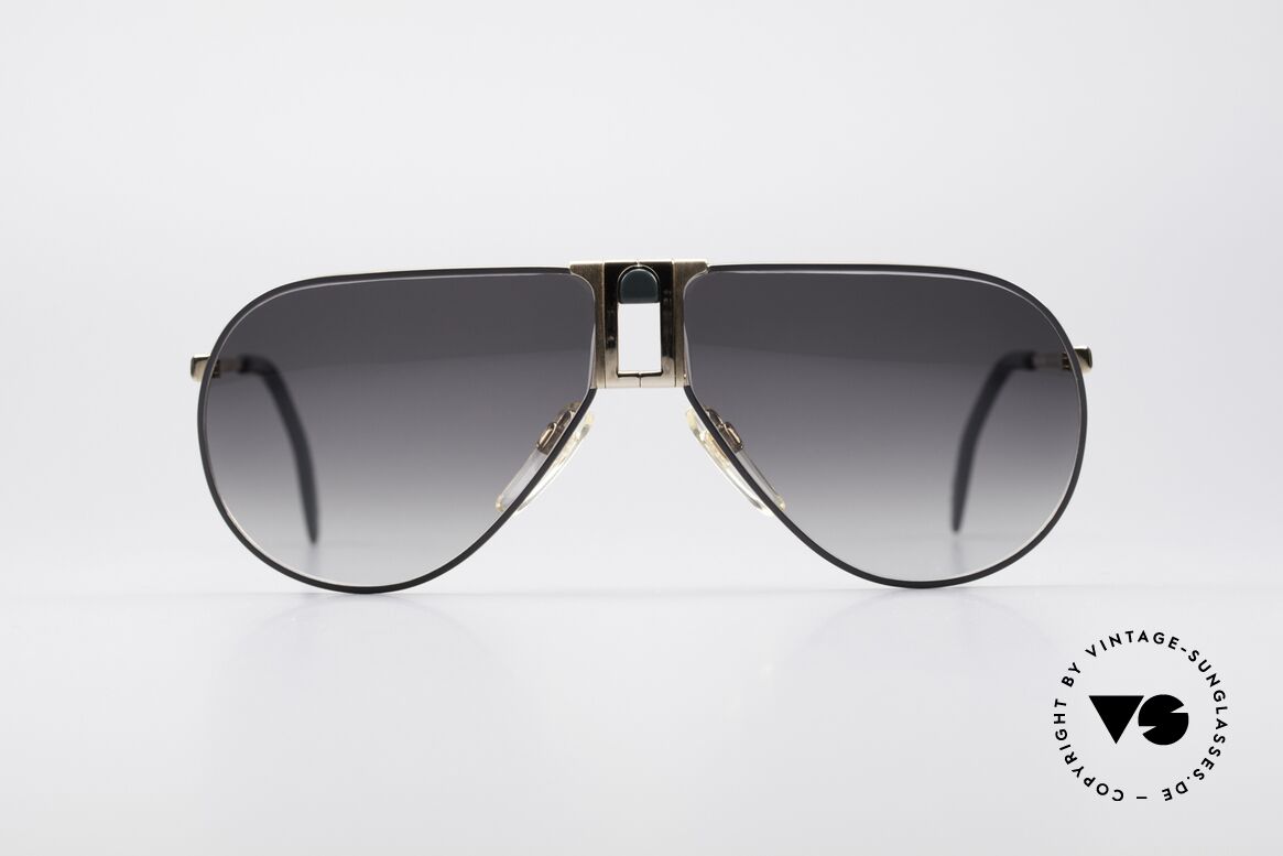 Longines 0154 80er Aviator Sonnenbrille, sehr edler Rahmen mit Federscharnieren by Metzler, Passend für Herren