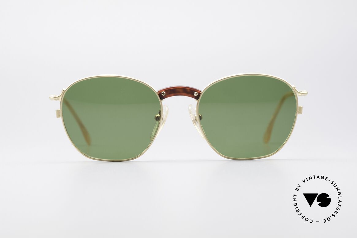 Jean Paul Gaultier 55-1271 Vergoldete JPG Sonnenbrille, sehr leichter Rahmen & entsprechend hoher Komfort, Passend für Herren und Damen