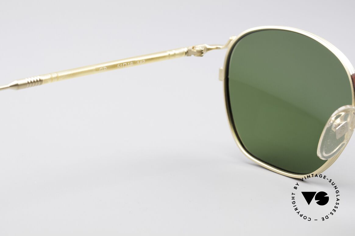 Jean Paul Gaultier 55-1271 Vergoldete 90er Sonnenbrille, unbenutzt (wie alle unsere vintage Gaultier Originale), Passend für Herren und Damen