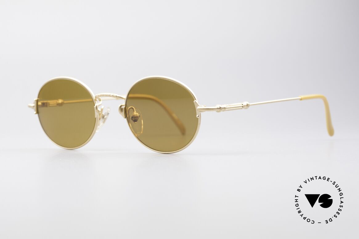 Jean Paul Gaultier 55-6109 Vergoldete Brille Polarisierend, originelle Sonnengläser: POLARISIEREND (100% UV), Passend für Herren und Damen