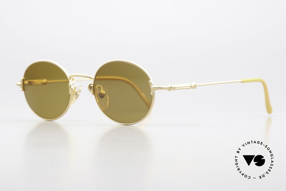 Jean Paul Gaultier 55-6109 Mattgold Und Polarisierend, originelle Sonnengläser: POLARISIEREND (100% UV), Passend für Herren und Damen