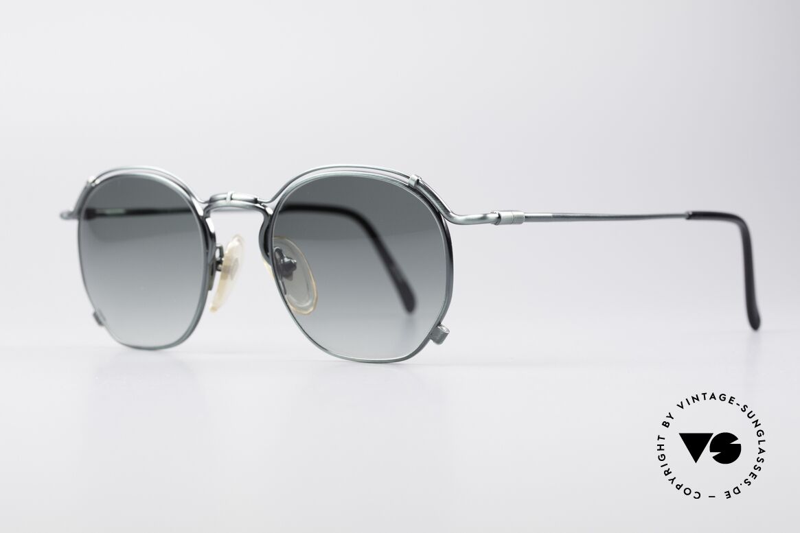 Jean Paul Gaultier 55-2171 90er Vintage Designerbrille, "smoke green" Rahmen mit Gläsern in grünem Verlauf, Passend für Herren und Damen