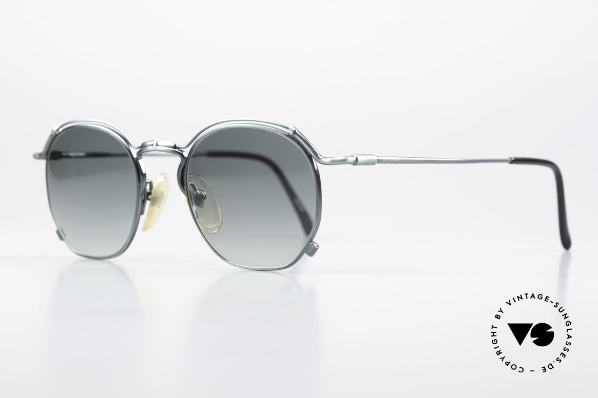 Jean Paul Gaultier 55-2171 90er Vintage Designerbrille, "smoke green" Rahmen mit Gläsern in grünem Verlauf, Passend für Herren und Damen