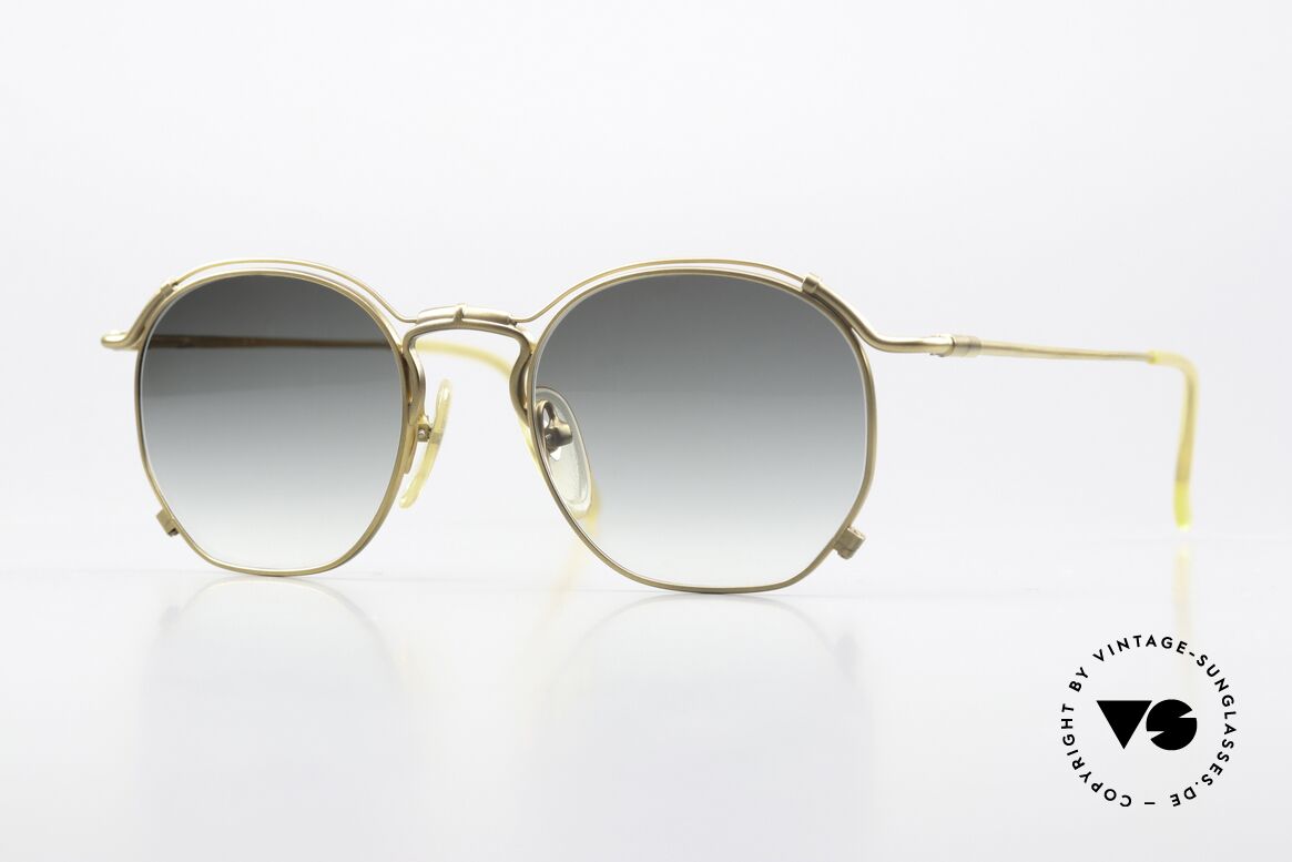 Jean Paul Gaultier 55-2171 90er Vintage Sonnenbrille, sehr leichtes Gestell mit vielen kleinen Design-Details, Passend für Herren und Damen