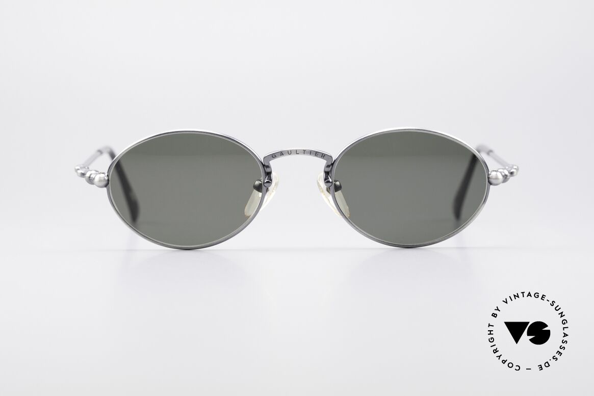 Jean Paul Gaultier 55-7106 Ovale Vintage Sonnenbrille, ovale Jean Paul GAULTIER vintage Sonnenbrille, Passend für Herren und Damen