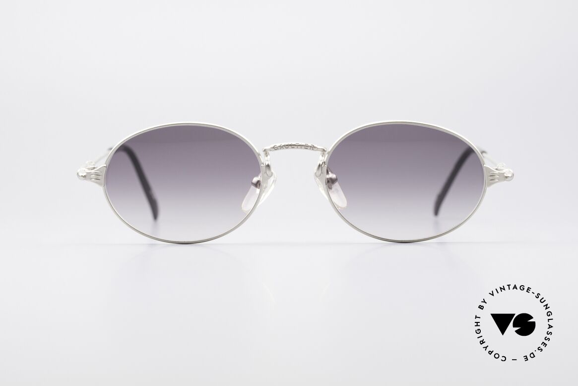 Jean Paul Gaultier 55-6108 Ovale Vintage Sonnenbrille, ovale Jean Paul Gaultier Sonnenbrille von circa 1998, Passend für Herren und Damen