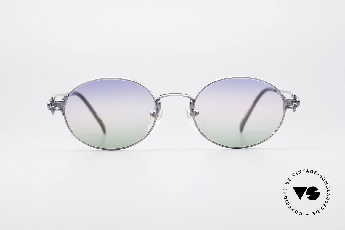 Jean Paul Gaultier 55-6112 Ovale Designer Sonnenbrille, enorm hochwertige J.P. Gaultier Designersonnenbrille, Passend für Herren und Damen