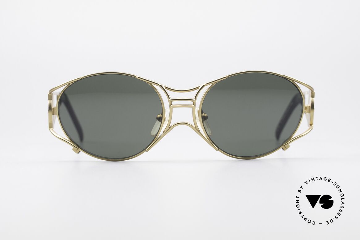 Jean Paul Gaultier 58-6101 90er Steampunk Sonnenbrille, mechanisches JPG Industrie-Design von 1997/1998, Passend für Herren und Damen
