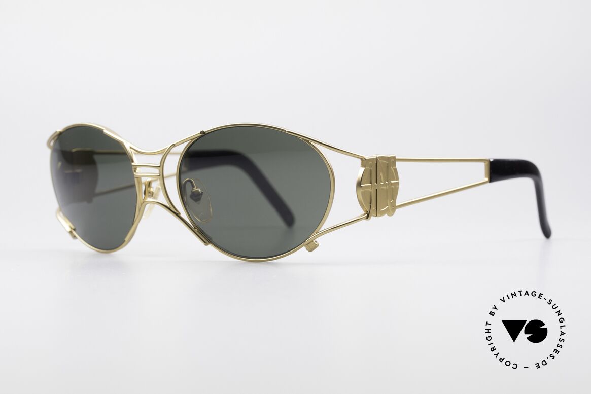 Jean Paul Gaultier 58-6101 90er Steampunk Sonnenbrille, daher häufig auch als "Steampunk Brille" bezeichnet, Passend für Herren und Damen