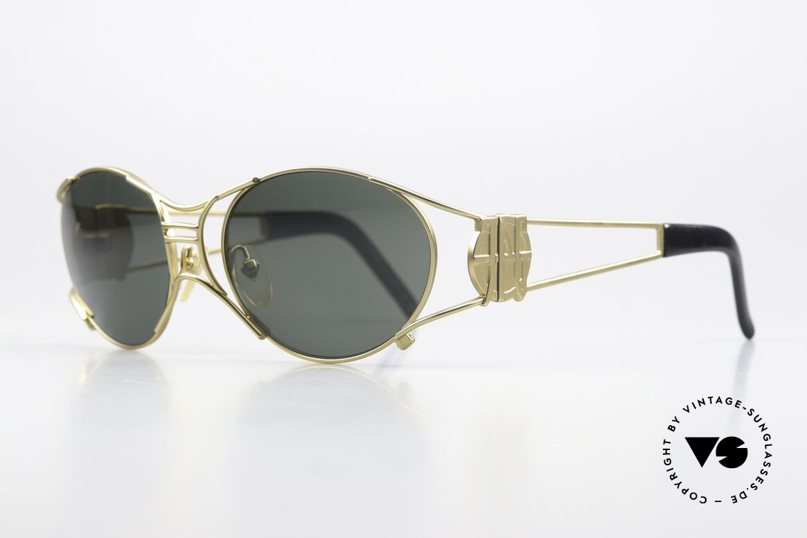 Jean Paul Gaultier 58-6101 90er Steampunk Sonnenbrille, daher häufig auch als "Steampunk Brille" bezeichnet, Passend für Herren und Damen