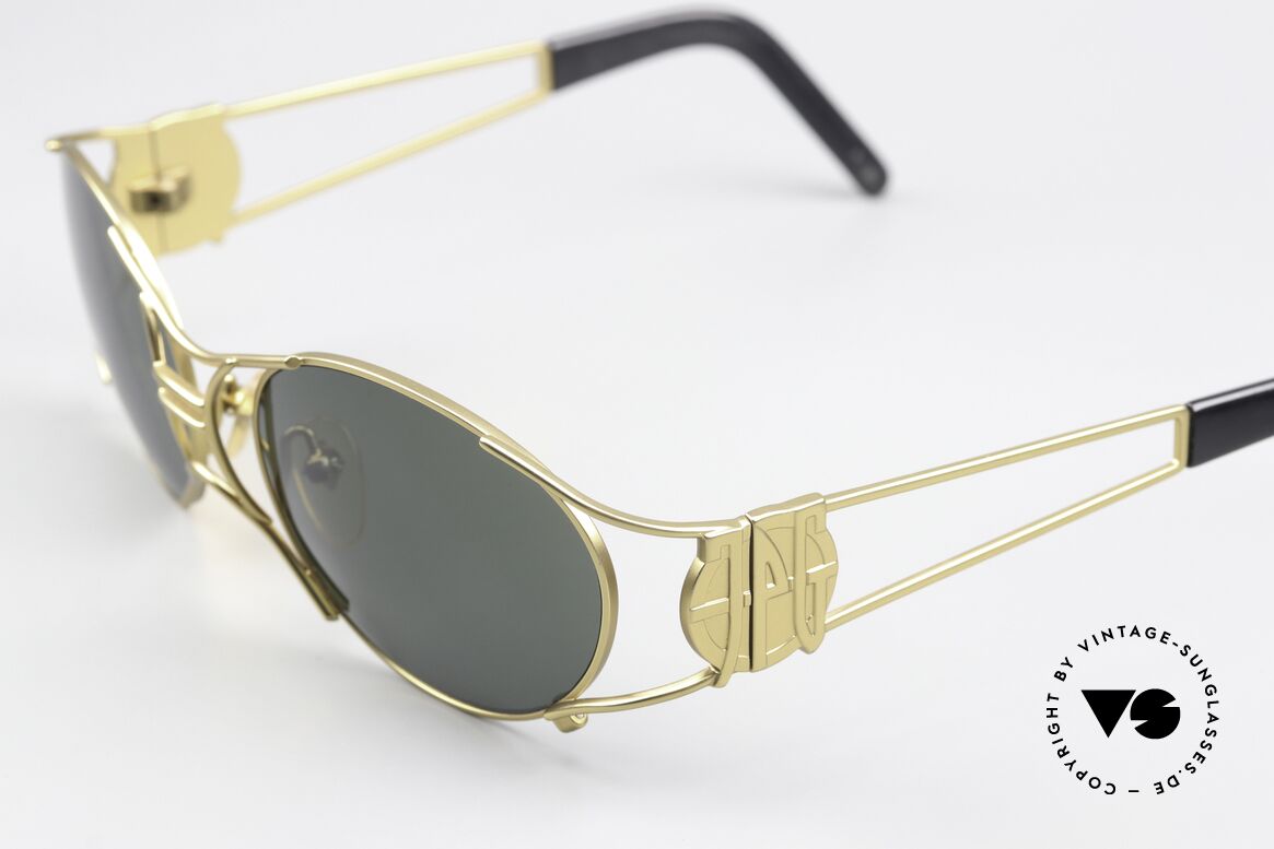 Jean Paul Gaultier 58-6101 90er Steampunk Sonnenbrille, herausragende Fertigungsqualität; made in JAPAN, Passend für Herren und Damen