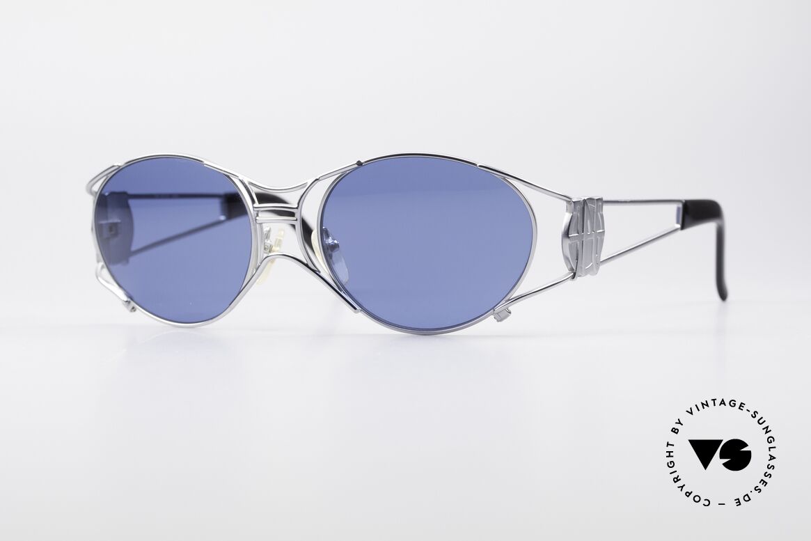 Jean Paul Gaultier 58-6101 JPG Steampunk Sonnenbrille, seltene Jean Paul GAULTIER Designer-Sonnenbrille, Passend für Herren und Damen