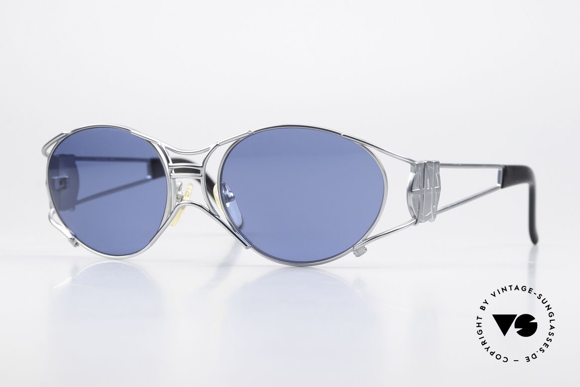 Jean Paul Gaultier 58-6101 JPG Steampunk Sonnenbrille, mechanisches JPG Industrie-Design von 1997/1998, Passend für Herren und Damen