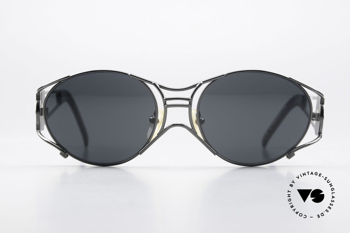 Jean Paul Gaultier 58-6101 Steampunk 90er Sonnenbrille, seltene Jean Paul GAULTIER Designer-Sonnenbrille, Passend für Herren und Damen