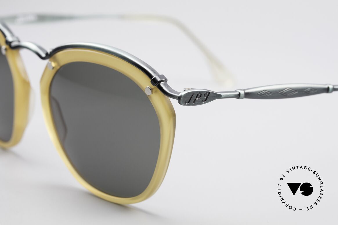 Jean Paul Gaultier 56-1273 Panto Style Sonnenbrille, Rahmen in 'smoke green' & Fassung in honig-gelb, Passend für Herren und Damen