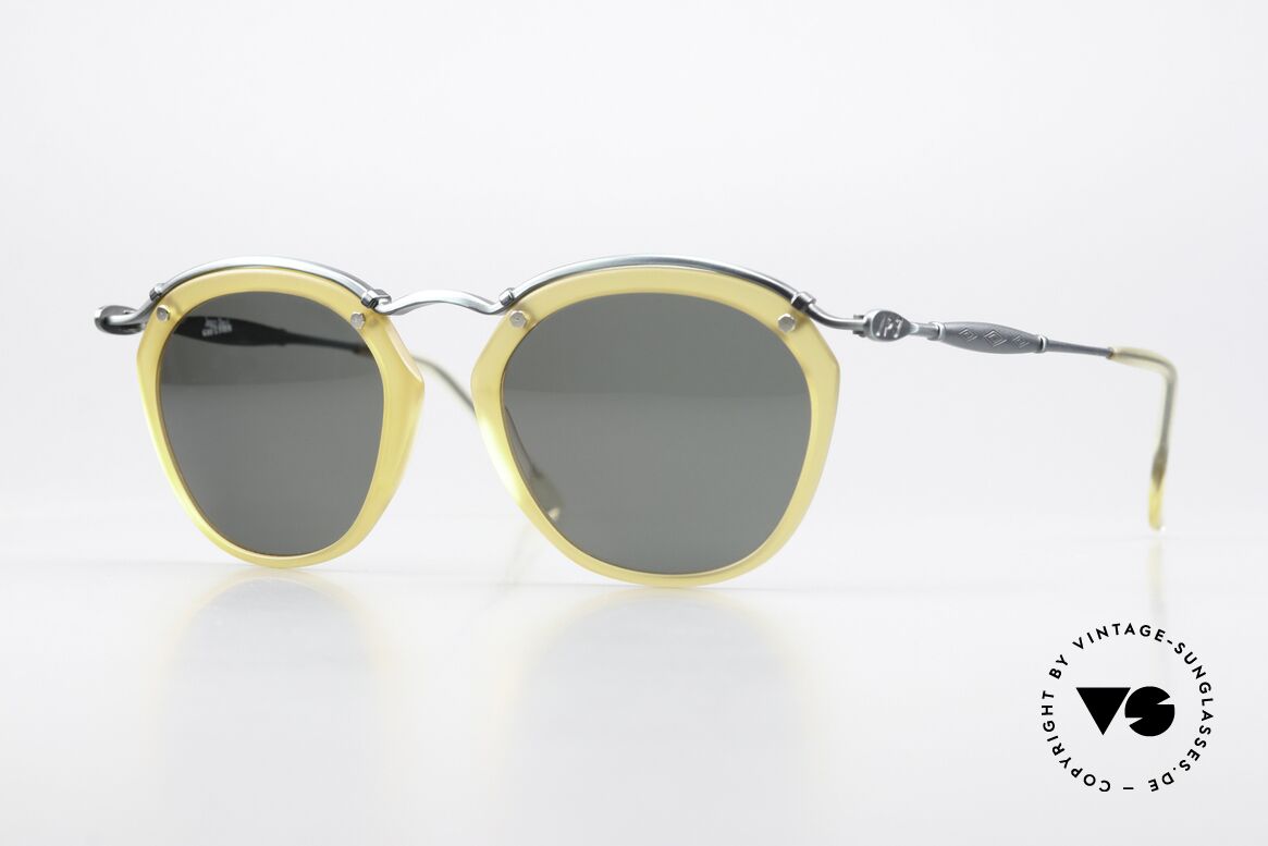 Jean Paul Gaultier 56-1273 Panto Style Sonnenbrille 90er, edle vintage Sonnenbrille von Jean Paul GAULTIER, Passend für Herren und Damen