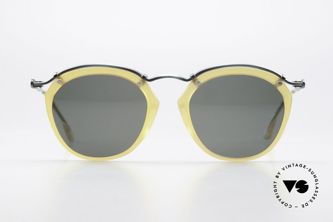 Jean Paul Gaultier 56-1273 Panto Style Sonnenbrille 90er, Gaultiers Interpretation einer Panto-Sonnenbrille, Passend für Herren und Damen