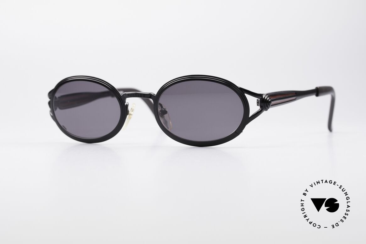 Jean Paul Gaultier 56-7114 Ovale Steampunk  JPG Brille, vintage Gaultier Sonnenbrille aus den frühen 90ern, Passend für Herren und Damen