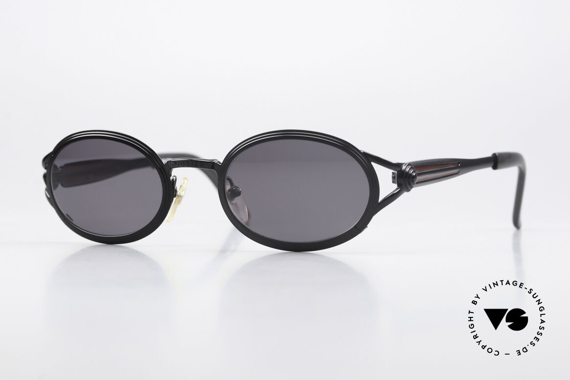 Jean Paul Gaultier 56-7114 Ovale Steampunk  JPG Brille, wird gerne als 'Steampunk-Sonnenbrille' bezeichnet, Passend für Herren und Damen