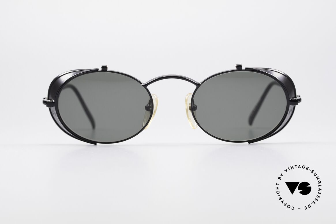 Jean Paul Gaultier 56-1175 Seitenscheiben Sonnenbrille, 'Steampunk-Sonnenbrille' des exzentrischen Designers, Passend für Herren und Damen