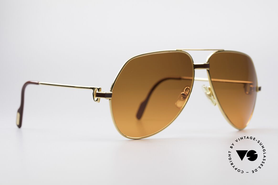 Cartier Vendome Laque - L Luxus 80er Sonnenbrille, dieses Modell mit Laque-Dekor: LARGE Gr. 62-14, 140, Passend für Herren und Damen