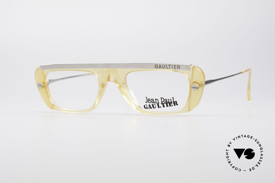 Jean Paul Gaultier 55-0771 Markante Vintage Brille, markante Jean Paul Gaultier vintage Brillenfassung, Passend für Herren und Damen