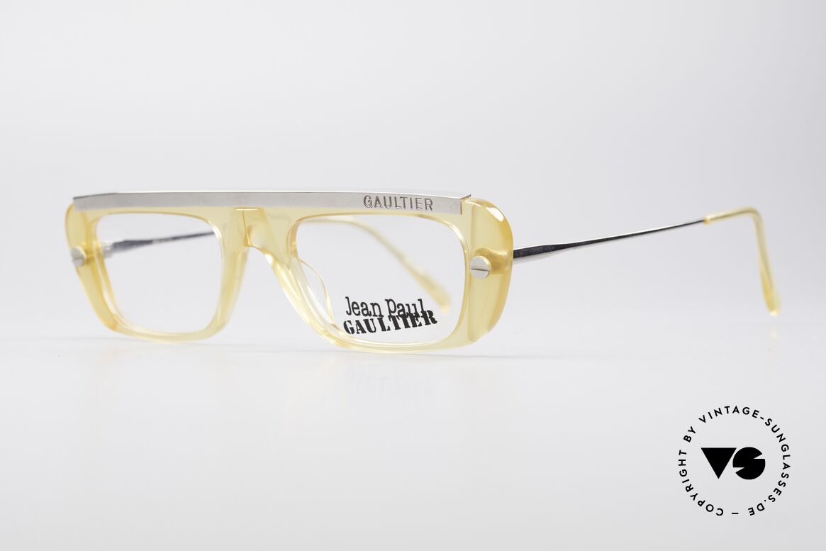 Jean Paul Gaultier 55-0771 Markante Vintage Brille, ein echter Hingucker ... Designerstück von 1997/98, Passend für Herren und Damen