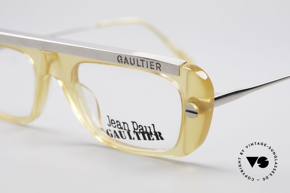 Jean Paul Gaultier 55-0771 Markante Vintage Brille, ungetragen, NOS (wie alle unsere alten JPG Brillen), Passend für Herren und Damen