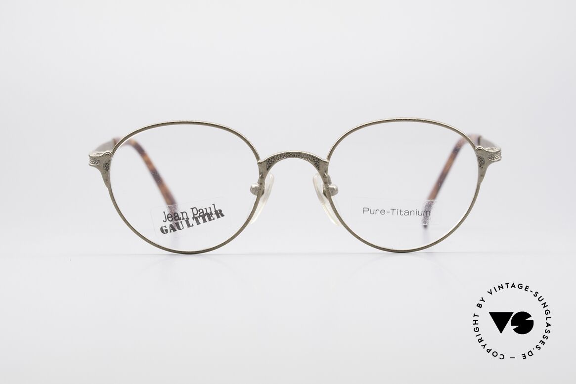 Jean Paul Gaultier 55-3183 JPG Titanium Designerbrille, kostbare Jean Paul GAULTIER vintage Titanium-Brille, Passend für Herren und Damen