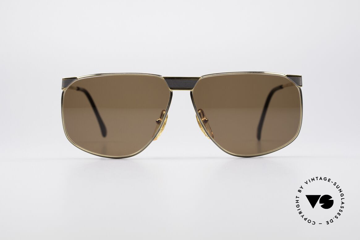 Casanova NM7 Goldplattierte Sonnenbrille, italienische 1980er Vintage-Sonnenbrille von Casanova, Passend für Herren und Damen