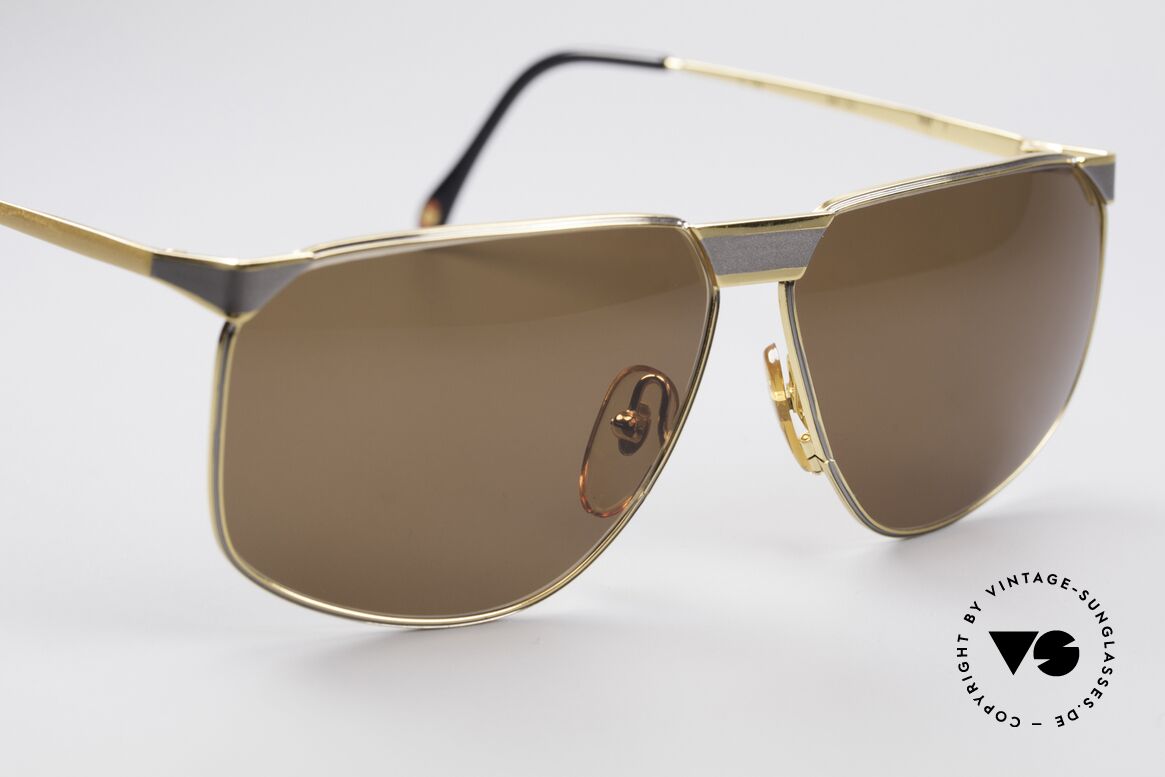 Casanova NM7 Goldplattierte Sonnenbrille, KEINE Retrobrille, sondern ein kostbares 80er Original!, Passend für Herren und Damen
