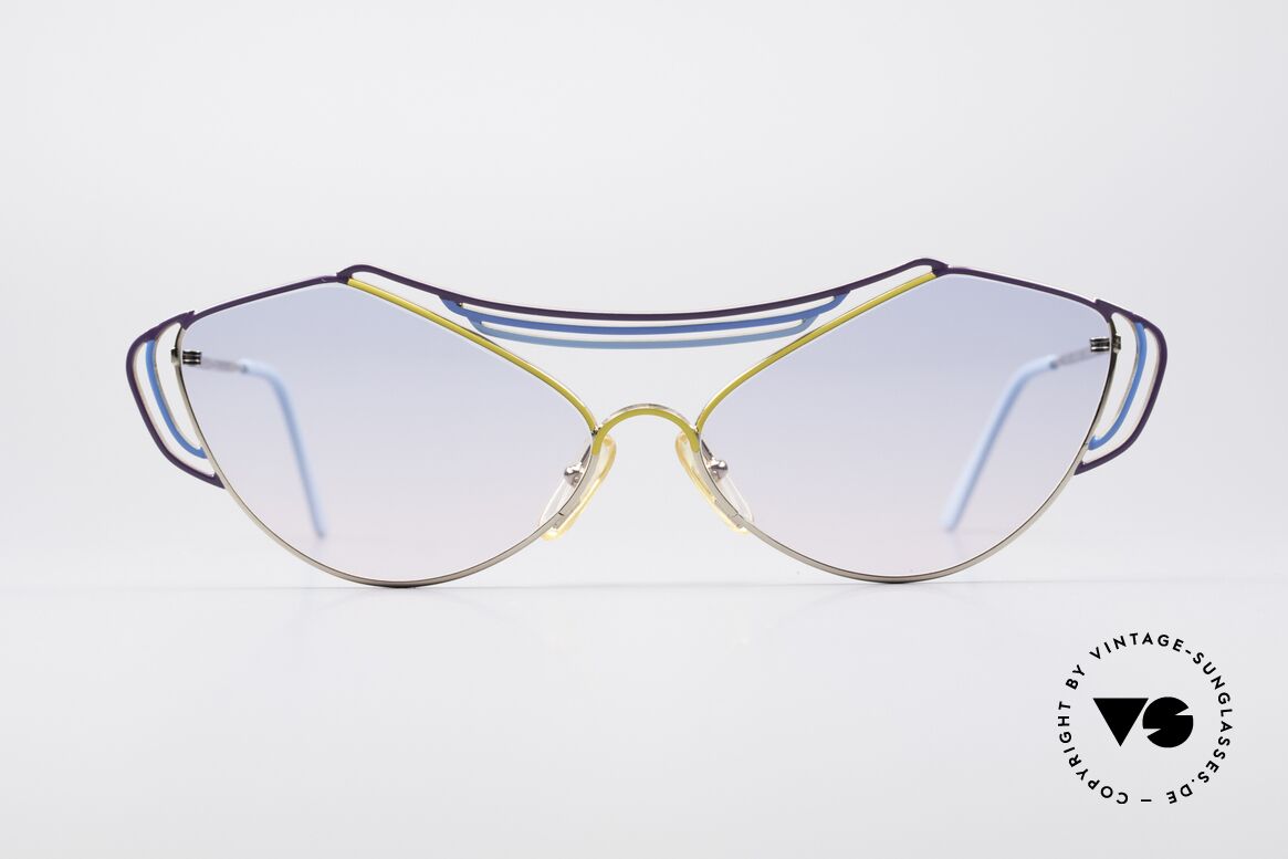 Casanova LC9 80er Kunst Sonnenbrille, zauberhafte CASANOVA Sonnenbrille von circa 1985, Passend für Damen
